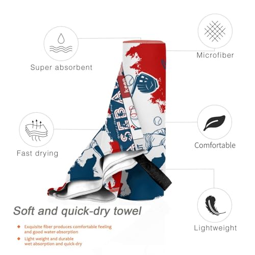 Baseball Gifts for Boys- Coach Gifts-Baseball Towel for Boys Girls 63" x 31.5" Microfiber Baseball Beach Towel for Kids Bath Pool Shower Camping Travel (Baseball Towel, 63"x 31.5") - color: Baseball Towel