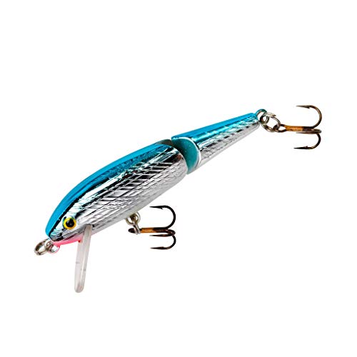Rebel Lures Jointed Minnow Crankbait Fishing Lure - color: Silver/Blue, size: 1 7/8 in (3/32 oz)