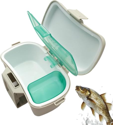 Worm Storage Box - Waist Bait Container, Insulated Earthworm Holder for Fishing Trips, Portable Shrimp Carrier with Secure Lid, Outdoor Gear, Compact Lure Organizer for Kayak and Camping