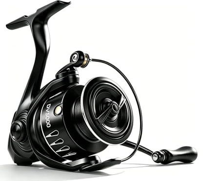 Jenseits Lightweight Spinning Fishing Reel, Sealed Carbon Fiber Up to 20 LB Max Drag, 5+1/6+1BB for Freshwater, 5.2:1 Gear Ratio,CNC Aluminum Spool,1000 Perfect for Ice Fishing, 2000-5000 Series - size: 5000