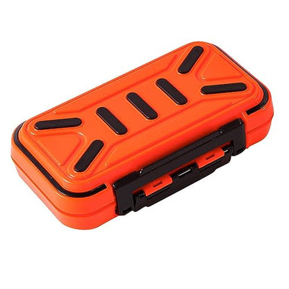 TopHomer Fishing Tackle Box, Waterproof Tackle Trays, Plastic Tackle Box Organizer with Removable Dividers Storage Lure Box for Lures - style: Small Orange