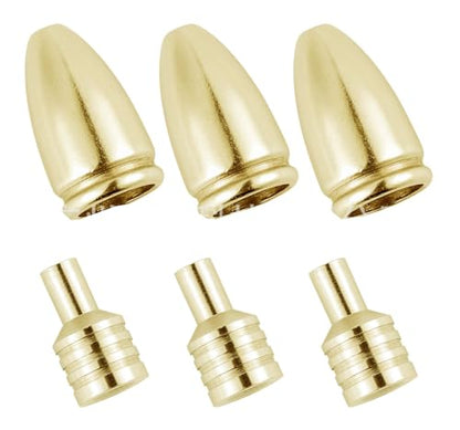 25pcs Fishing Spinner Lure Bodies Brass Fishing Weight Bass Freshwater - style: Gold 25pcs