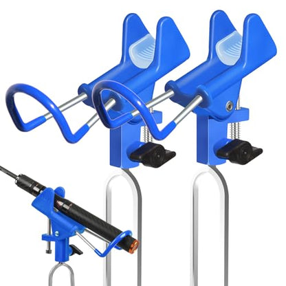 2PCS Fishing Rod Holders, Fishing Pole Holders for Ground 360 Adjustable Stable, Durable, Universal Fit All Fishing Rods, Portable, Suitable for Shore Beach Bank Fishes Ground for Men