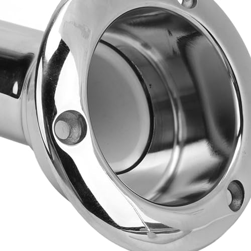 Heavy Duty Stainless Steel Deluxe Rod Holders, 2 in 1 Flush Mount Fishing Rod Pole Holders, 0 15 30 Degree Boat Fishing Rod Cup Holder 280mm Round Top Cup Holder for Yacht Ship - style: 30 Degrees