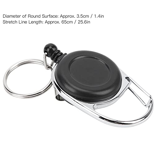 Fly Fishing Retractor,Retractable Fishing Lanyard, Steel Wire Tool Retractor Clip,Fly Anglers Gear,Keychain Lanyard,Gear and Equipment