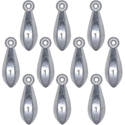 Fishing Weights Sinkers Bank Sinkers | Ocean Saltwater Surf Fishing Gear Fishing Assortment 1oz 2oz 3oz 4oz 5oz - style: 1oz-10pcs