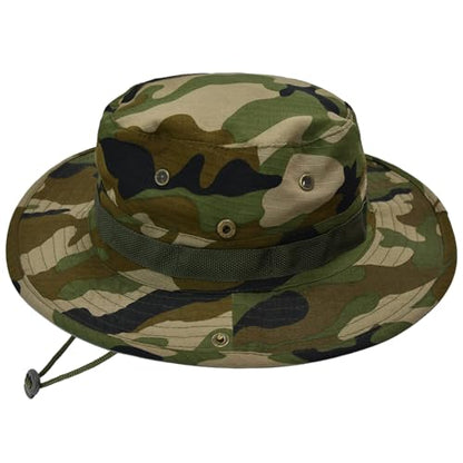 Sun Hats for Men Women Bucket Hat UPF 50+ Boonie Hat Foldable UV Protection Hiking Beach Fishing Summer Safari - color: 1pack-jungle Camo