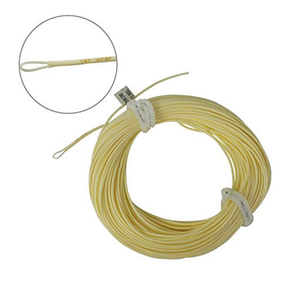 Aventik Fly Fishing Line Float Weight Forward Fly Line Fishing Trout Line Exposed Loop - color: Milk, size: WF-5F