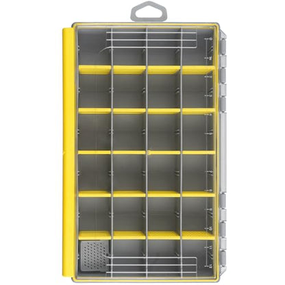 Fishing Tackle Box, Waterproof 3600 3700 Plastic Tackle Box Organizer with Removable Dividers, Fishing Gear Lures Tackle Storage Trays Gifts for Men (3700) - color: 3700(14.1" x 8.9" x 1.9")-1 Pack