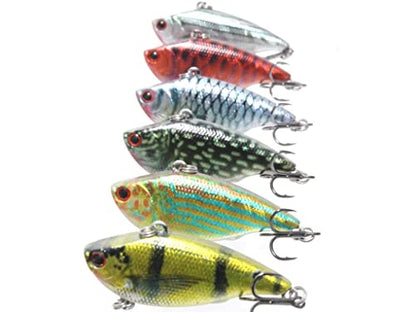 Minnow Crankbait for Bass Fishing Bass Lure Jerkbait Fishing Lures and Tackle Box - color: HL540KB