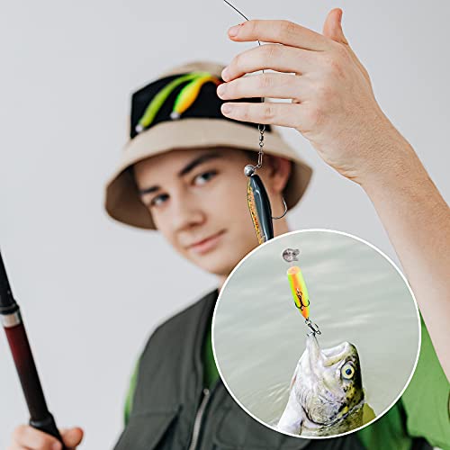 Gejoy 100 Pcs Fishing Split Shot Sinker Kit Removable Round Fishing Egg Weights Sinkers Tackle Set for Fisherman - size: Small Size