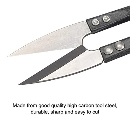 Sewing Scissors Yarn Thread Cutter 4.1inch Mini Small Snips Trimming Nipper Made of High-Carbon Steel Thread DIY Supplies for Stitch Embroidery, Knitting, Crafts (1, Black)