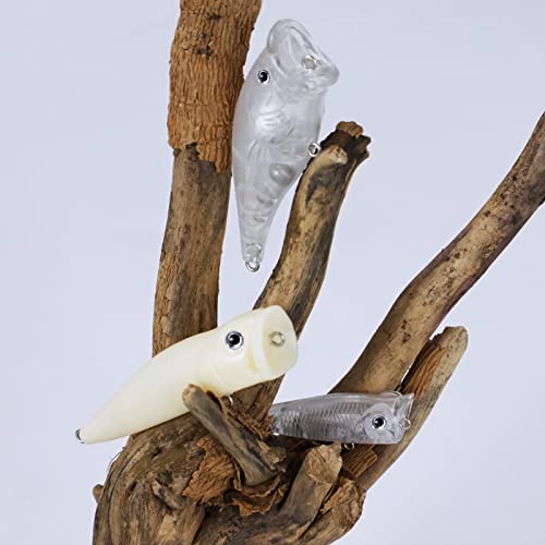 Blank Hard Lures Kit Unpainted Fishing Baits Sets Crankbait Wobblers Freshwater Fish Lure Wobblers Minnow Lure Bodies Fishing Tackle - color: 30PCS-B