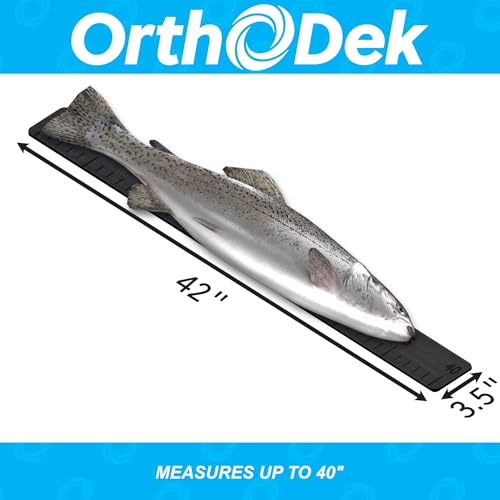 40" Fish Ruler for Boats, Laser Engraved Peel and Stick EVA Foam Fish Measuring Board, Fishing Measurement Tape for Fishing Boats, Yachts, Kayaks (Charcoal) - color: Charcoal