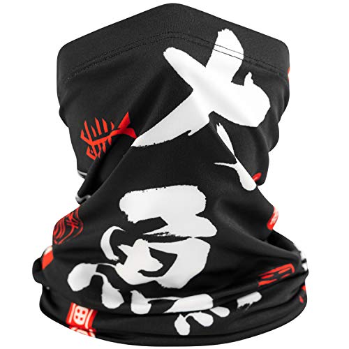 BASSDASH UPF 50+ UV Sun Protection Neck Gaiter Fishing Mask Hunting Kayaking Hiking Cycling Ski Sports - color: Big Fish