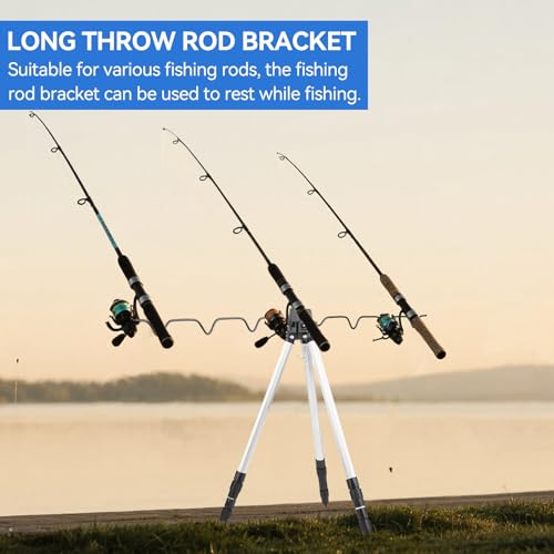 Fishing Rod Holder, Multifunctional Rod Tripod Outdoor Sea Fishing Support Stand Aluminum Alloy Telescopic Triangle