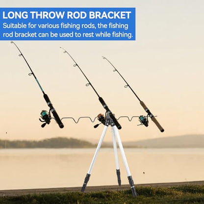 Fishing Rod Holder, Multifunctional Rod Tripod Outdoor Sea Fishing Support Stand Aluminum Alloy Telescopic Triangle