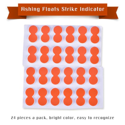 Strike Indicators Fly Fishing, 24 PCS EVA Fly Fishing Floats, Pinch-on-Floats Trout Floats Fly Fishing Accessories