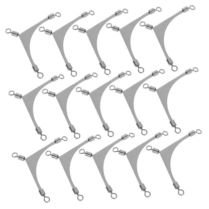 LIOOBO Sea Fishing Three-Prong Swivel Fishing Rigs Fishing Gear Bulk for Bass Cast Saltwater Tackle Connector - size: 3x2x0.2cm