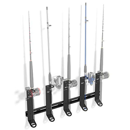 Koova Wall Mount Fishing Rod Holders & Reel Storage | Sturdy Fishing Pole Holders | Steel Rack Fishing Organizers and Storager - size: Offshore Rod Holder