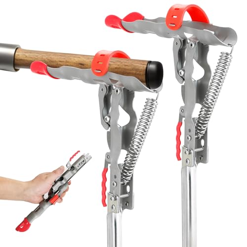 Automatic Spring Fishing Rod Holder, 2 Pack Stainless Steel Fishing Rod Stand, Adjustable Tip-Up Action for Ground Fishing