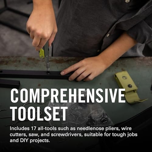 LEATHERMAN, Rebar Multitool with Premium Replaceable Wire Cutters and Saw, Black - color: Black