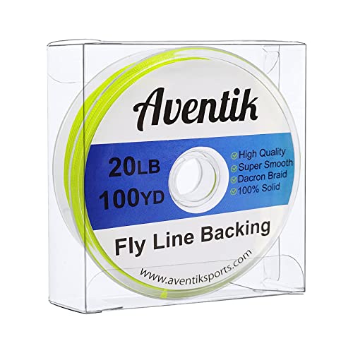 Aventik Dacron Braided Fly Line Backing 100Y/200Y 20LB/30LB - color: Yellow, size: 20LB,100YARD