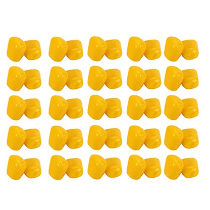 100Pcs Bag Artificial Corn Lures, Reusable Carp Fishing Lures,Useful Outdoor Freshwater Soft Artificial Flavor Carp Baits Corn Fishing Luress,Yellow