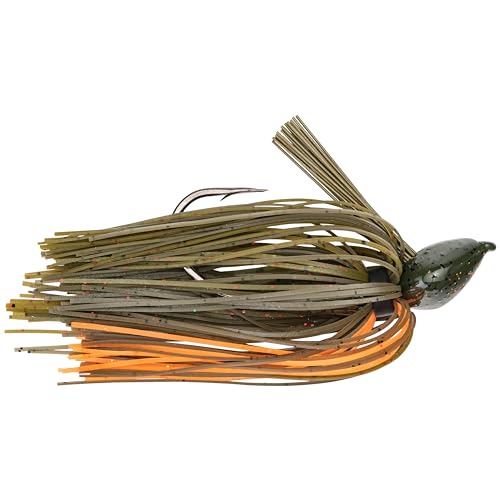 Strike King Denny Brauer Structure Jig Fishing Lure, Special Owner 2X Strong Cutting Point Hook - color: Bama Craw, size: 1/2-Ounce