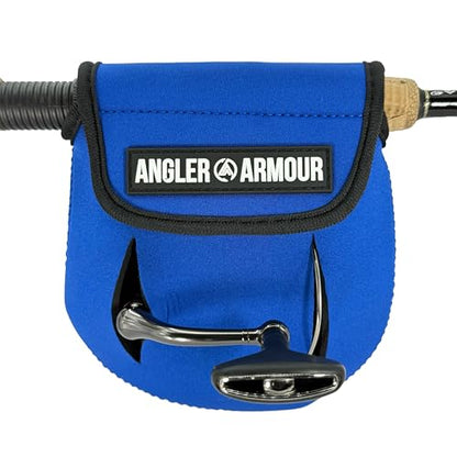 Angler Armour Spinning Reel Cover, Fishing Reel Case, Neoprene Reel Pouch, Spinning Reel Sleeve, Spinning Reel Case, Spinning Reel Protective Sleeve, Fits 1000, 2000, 3000, 3500 Reels (Marine Blue) - color: Marine Blue