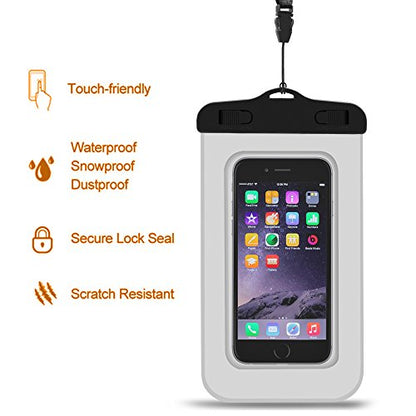 Unigear Dry Bag Waterproof, 2L/5L/10L/20L/30L/40L Floating and Lightweight Bags for Kayaking, Boating, Fishing, Swimming and Camping with Waterproof Phone Case - color: Red, size: 10L