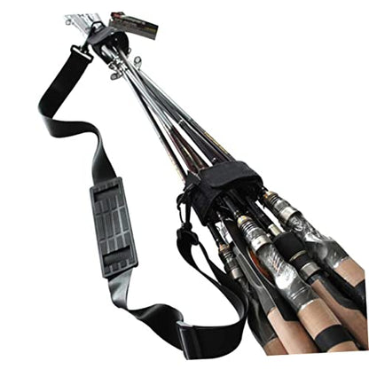 1set Fishing Rod Shoulder Strap Rod Carrier Lightweight Convenient Fixing Band for Outdoor Use Great for