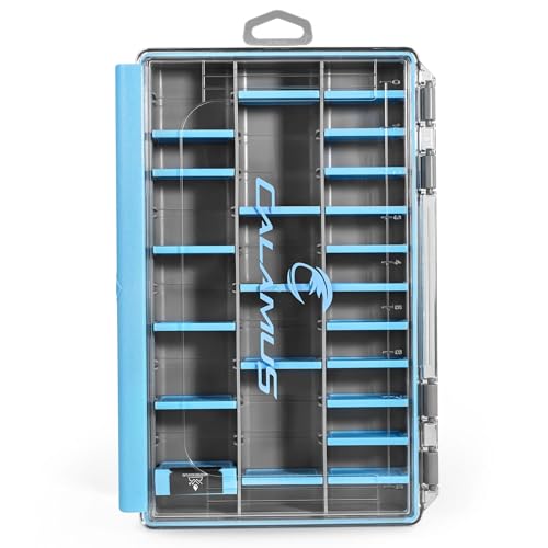 Calamus DryVault Waterproof Tackle Box, Sturdy 3600 Tackle Trays, Fishing Tackle Box Organizer With Removable Dividers, Lure Box and Terminal Tackle Storage - size: 3600(1 Pack)