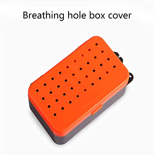 Storage Box, Breathable Fishing Live Baits Container Holder Box Worms Lures Storage Organizer-Small