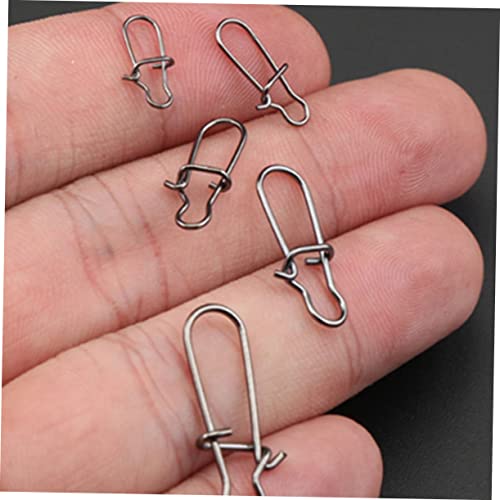 Toddmomy Lure Pin Hook Fishing Lure Connector Fishing Tackle Kit Fishing Snaps Clip Fishing Supply Fishing