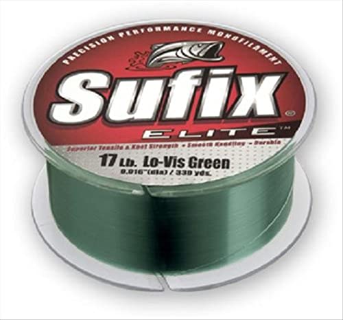 Sufix Elite 4 lb Fishing Line (330 YD Spool) - color: Low Vis Green