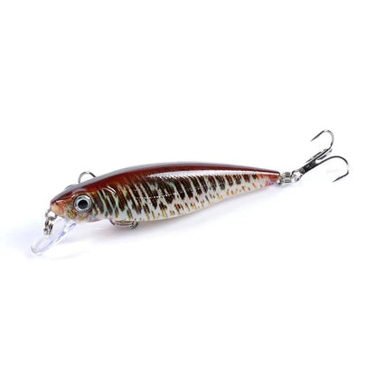 6 Pcs Vivid Minnow Lures, as Plugs Crankbait Pack and Jerkbaits for Trout Bass Walleye Salmon Redfish in Saltwater and Freshwater 28