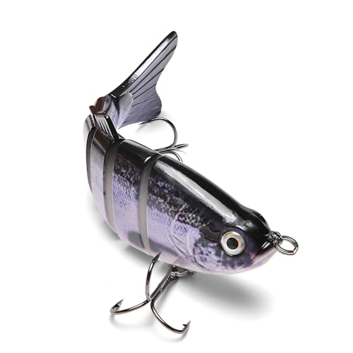 Large Multi Jointed Fishing Lures Bait,Big Giant Fishing Bass Lures,Crankbaits Swimbaits with Treble Hook - color: A5-7.87",4oz