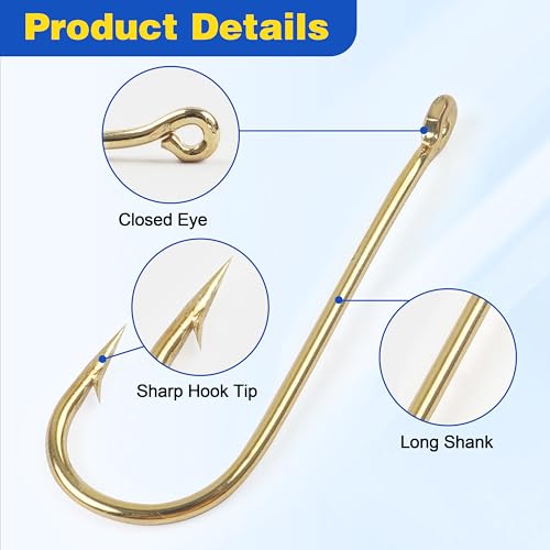 150pcs Crappie Panfish Hooks Aberdeen Fishing Hooks Kit Assorted Long Shank Aberdeen Hooks High Carbon Steel Light Wire Fish Hook for Bass Catfish Trout Freshwater Fishing