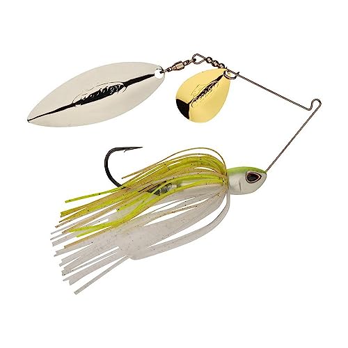 Berkley Power Blade Compact Fishing Spinnerbaits - color: E2 Magic/Gold + Silver, size: 1 oz - Colorado Willow