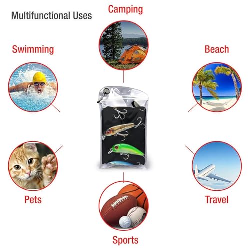 Fishing Lure Quick Dry Microfiber Towel with Carabiner and Pouch,Lightweight Compact Travel Towel for Camping,Gym,Hiking - size: 31.5"x63"