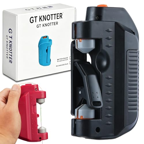 Automatic Fishing Knot Tying Tool, Easy Cast Knot Tying Tool, 2026 Upgraded Electric Lure Gt Knotter, Quick Tying Device Fishing Hook Tier Knots Gift for Fishing Lovers - color: Black, size: Battery