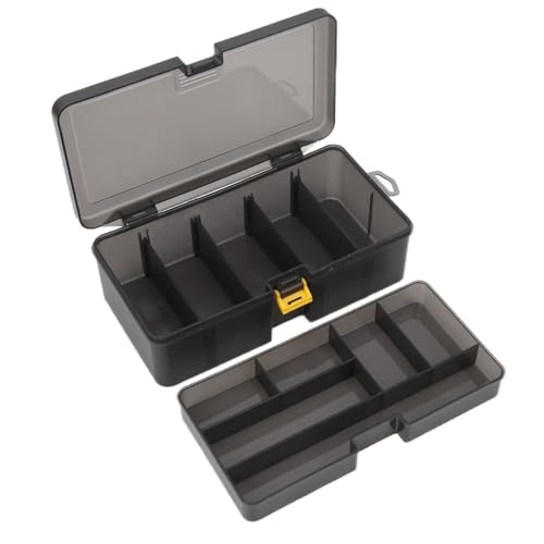 Fishing Tackle Box Water-proof Bait & Lure Organizer with Removable Dividers, Portable PP Plastic Storage for Fishing Accessories (21.5x12x6.7cm)‌