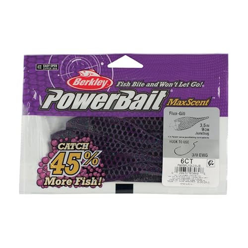 Berkley PowerBait MaxScent Flux-Gill - color: June Bug, size: 3 1/2"