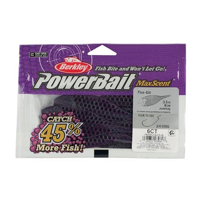 Berkley PowerBait MaxScent Flux-Gill - color: June Bug, size: 3 1/2"