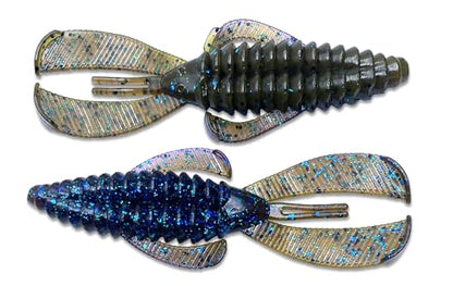 Phat Pak Baits - Swamp Monster Rage Bug Style Plastic Beaver Creature Bait Punching Bass Fishing Lure 20ct 4" - color: Bama Bug