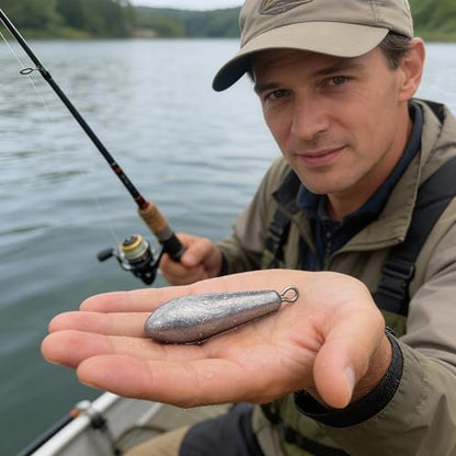 Drop Shot Fishing Weights Sinkers for Saltwater Freshwater Fishing - style: 8 Ounce-2pcs