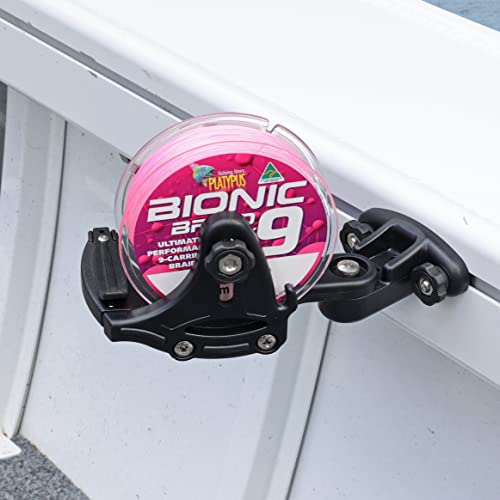 RAILBLAZA Fishing Reel Spooler System Compatible with Gunnel Track Mount for Boat or Kayaks, Compatible with Wide Range of Spools