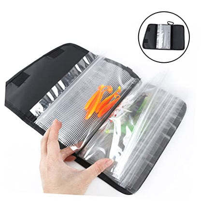 HANABASS Portable Fishing Bag Multi-use Tackle Organizer for Soft Bait and Outdoor Activities Anti-wear Design for Fishing Enthusiasts and Outdoor Sports Lovers