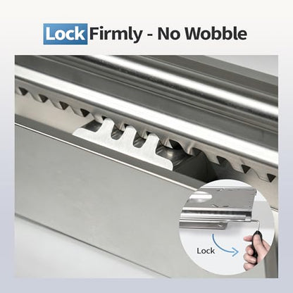 Aluminum Fore & AFT Boat Seat Slider,Universal Fit for Most Standard Boat Seat Pedestal Bases 5.3 * 5.3 inch